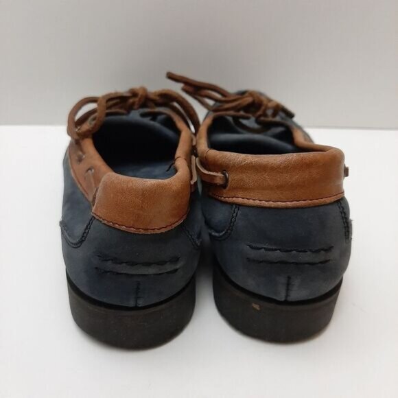 Stylish Blue and Brown Women's Loafers - Picture 9 of 16